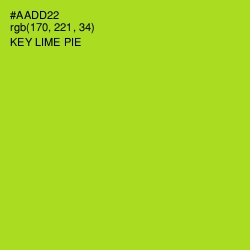 #AADD22 - Key Lime Pie Color Image